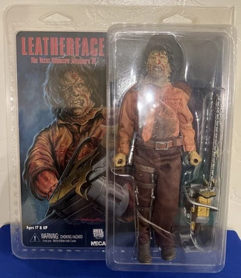 NECA The Texas Chainsaw Massacre 3 CAREA DE CUERO Figura vestida Carrete Juguetes 2017 Foto 1 de 3