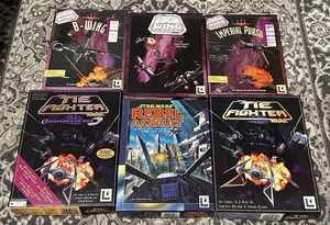 Star Wars TIE Fighter & X-Wing Big Box PC 6er Set - Space Combat Simulatoren - Bild 1 von 24