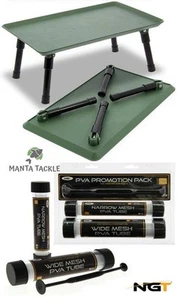 NUEVO Juego de tubos de malla estrecha Ngt Pva 7 m de ancho 7 m más mesa de vivero pesca de carpas - Imagen 1 de 1
