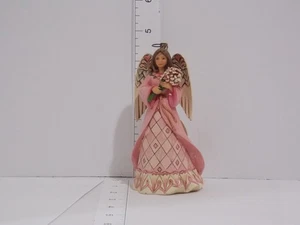 Jim Shore Heartwood Creek Engel Figur rosa Kleid Blumen Heiligenschein Sammlerstück - Bild 1 von 6