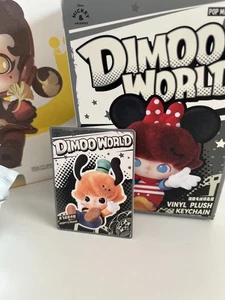 AUTHENTIC Popmart Dimoo World X Disney Vinyl Plush Keychain New WITH BOX - Goofy - Picture 1 of 6