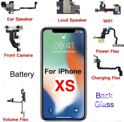 ✅ Lote de piezas iPhone XS – LCD, puerto de carga, batería, altavoz, cámaras, cristal trasero Foto 1 de 4