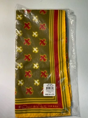 Oscar de la Renta for Boy Scouts of America Khak Red Lady Scarf -New - Image 1 of 4