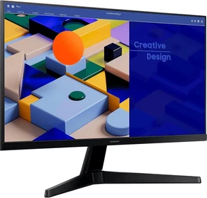 Samsung S24C314EAU Monitor24" IPS FullHD(1920x1080),75Hz,FreeSync,HDMI/VGA,Nero - Afbeelding 1 van 2