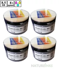 200 Traxdata Printable Dual Double Layer DVD+R DL 8x Blank Discs 8.5GB Ritek - Picture 1 of 1