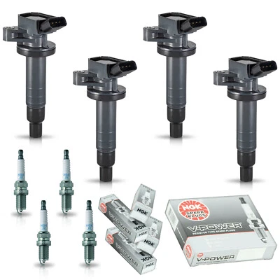 4 bobinas de encendido y 4 bujías NGK para Toyota MR2 Spyder 2000-2004 1,8 L UF247 Foto 1 de 4