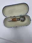 Brighton Orleans Silver Plated Cork Wine Bottle Stopper B24 With Case