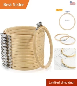 Versatile Multi-Purpose Bamboo Hoops - 5 Inch - Christmas Ornaments - Crafting - Picture 1 of 9