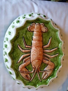 Lobster Crawfish Mudbug Taste Setter Sigma Ceramic Wall Hanging Kitchen Mold VTG - Picture 1 of 4