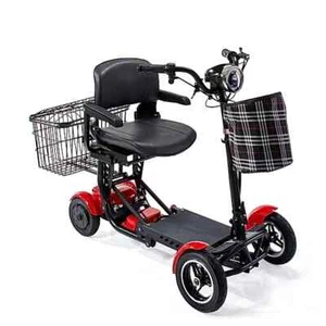 4-Rad Seniorenmobil Mobilitätshilfe vierrädrig FALTBAR Senioren-Scooter 6 KM/H - Bild 1 von 4