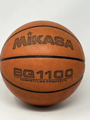Balón de composición de competición interior de baloncesto Mikasa BQ1100 marrón Foto 1 de 4
