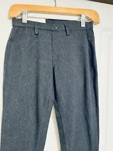 NEW ~ Uniqlo Ultra Stretch Skinny Leggings Dark Gray Cotton Pants XS 24 - 25 - Picture 1 of 5