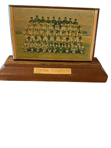 Dallas Cowboys Roger Staubach Homemade Vintage Decoupage Pic wood frame 1970’s Cover