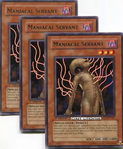 3 X YU-GI-OH MANIACAL SERVANT 1ST ED SILVER RARE NM/MINT LODT-EN085 - Picture 1 of 1
