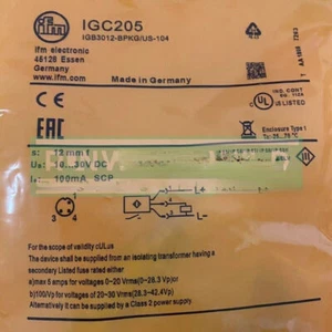 1 PCS For IFM IGC205 Inductive Proximity Sensor IGB3012-BPKG/US-104 - Afbeelding 1 van 4