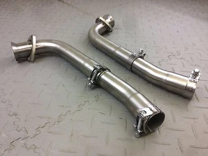 JAGUAR XJ6 4.2 3.4 CENTRE BOX BYPASS EXHAUST PIPE INTERMEDIATE STAINLESS STEEL - Picture 1 of 7