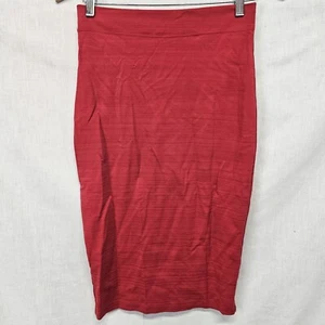 Black Halo Vada Skirt Size Small Pencil Straight Stretch Apple Spice Red - Picture 1 of 3