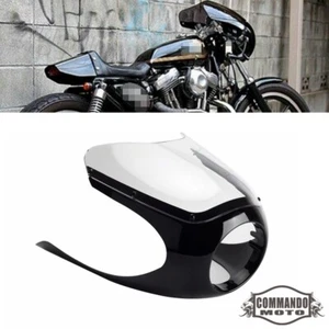 Retro Headlight Fairing For BMW Thruxton Yamaha XS Kawasaki Cafe Racer Universal - Picture 1 of 8