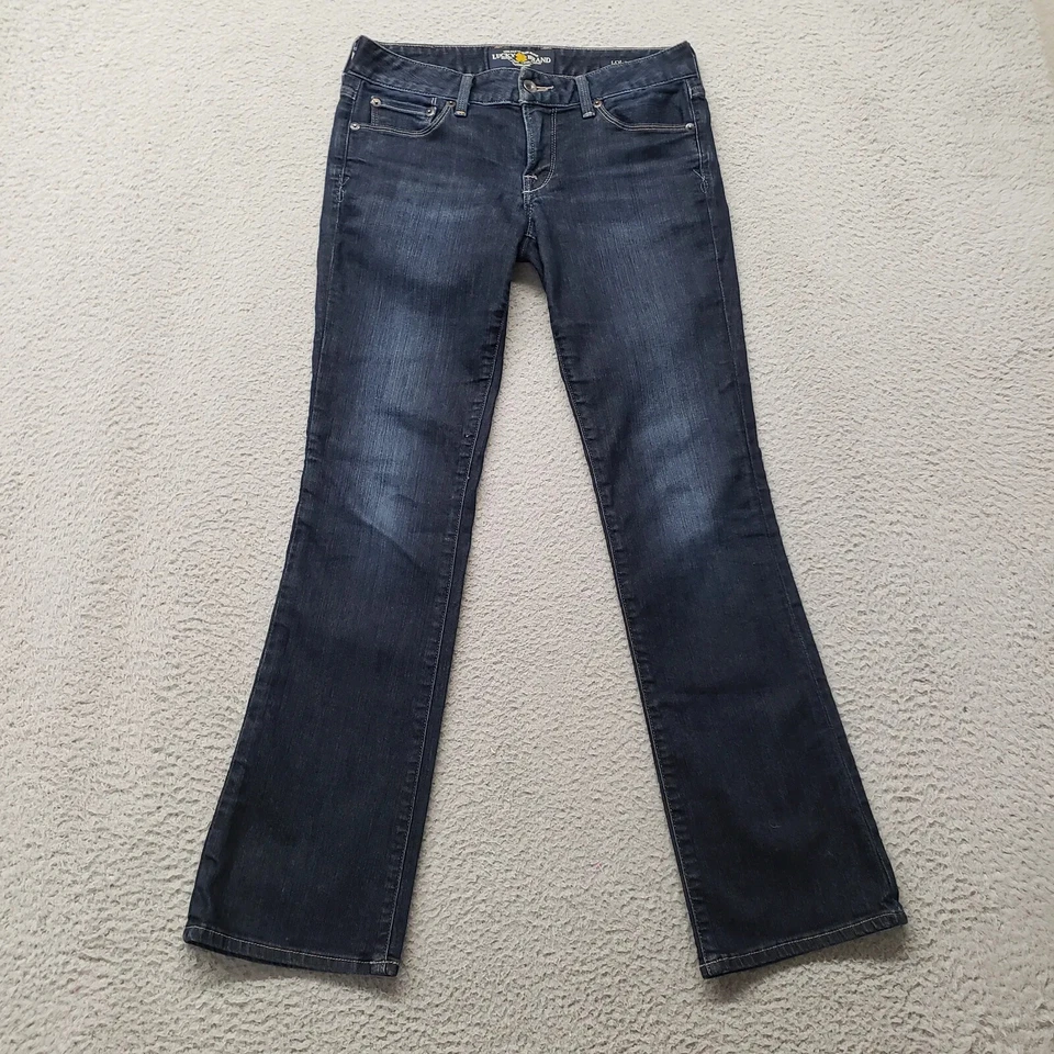 Lucky Brand Jeans Womens 2/26 Blue Denim Ankle Lola Bootcut Pockets Casual - Image 1 of 4