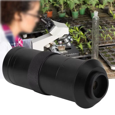 CCD Industrial Microscope Camera 8X-100X C Mount Lens 25mm Zoom Adjustable - Image 1 of 4