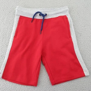 Spotted Zebra Boys Sweat Shorts Red Gray Knit Drawstring Waist Pockets M New - Picture 1 of 11