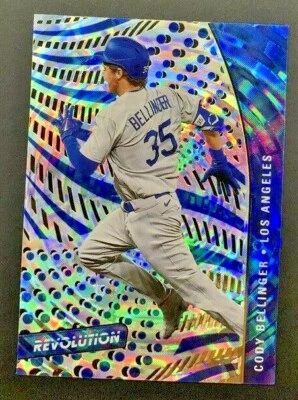 2021 Panini Chronicles Cody Bellinger #52 Los Angeles Dodgers Fractal Revolution - Image 1 of 2