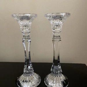 Mikasa Rochester Lead Crystal Candlestick Pair (2) - Picture 1 of 8