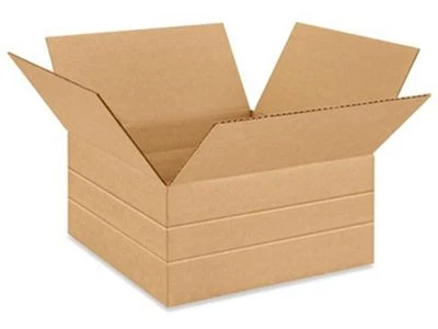 25 12 1/2 x12 1/2 x 6 MultiDepth Cardboard Record Mailer Shipping Box Boxes - Image 1 of 2