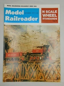 Model Railroader Trains Pacific Railway Tenshodo Roco SEP 1971 Vintage Magazine - Picture 1 of 4