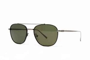 Salvatore Ferragamo Men's Sunglasses SF200S 035 Shiny Gunmetal 54mm Green Lens - Picture 1 of 3
