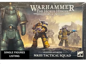 30K Warhammer Heresy Legion Astartes MKIII Tactical Marines Single Figures d - Picture 1 of 11