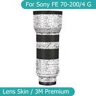 Do Sony FE 70-200mm F4 G OSS Naklejka Skóra Winyl Wrap Film Aparat Obiektyw Naklejka