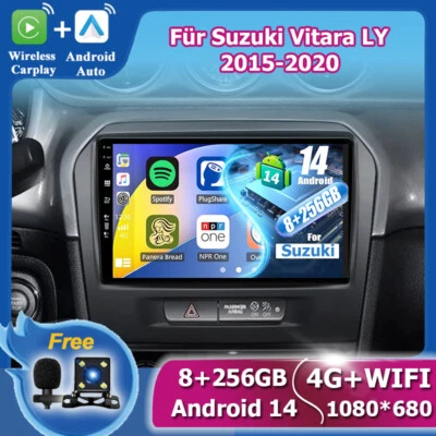 Android 14 Für Suzuki Vitara LY 2015-20 Autoradio Navi RDS CarPlay DAB+8GB+256GB - Bild 1 von 4