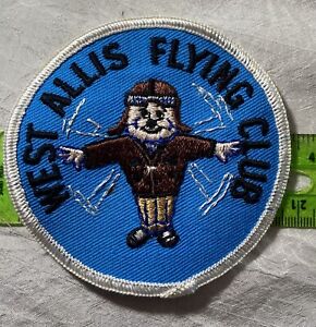 Vintage Sewing Patch West Allis Flying Club Wisconsin Milwaukee Airplanes Planes