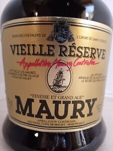 2 Bouteilles Vins Maury, Vieille Réserve (1977 )+Maury 6 Ans D'age (1984)
