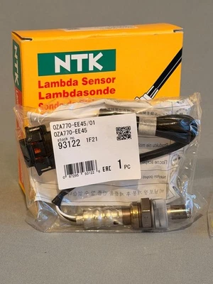 Sensore Lambda Originale OE NGK NTK 93122 0ZA770-EE45 per Vauxhall Corsa Astra - Immagine 1 di 4