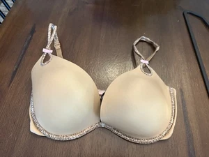 Victoria Secret Women Bra 36DD Beige Sexy Little Things Underwire Animal Print - Picture 1 of 6