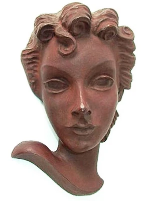 seltene 1950ies Wandmaske - evtl. Werbemaske - Image 1 of 2