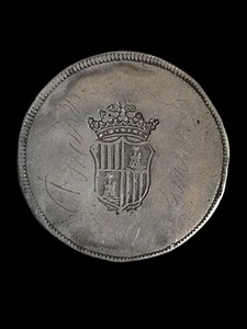 FERNANDO VII 30 SOUS PLATA 1808 MALLORCA 26,35grs - Imagen 1 de 2