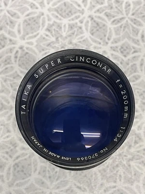 Lente Taika Super Cinconar f=200 mm 1:3,4 No. 370366 Japón sin probar Foto 1 de 4