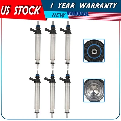 6X Fuel Injectors For Mercedes-Benz C300 2.0L 2015-2017 CL550 4.7L 2013-2014 - Изображение 1 из 4