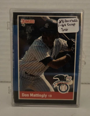 1988 Donruss Major League All-Stars Complete Set (1-64) MLB Baseball Good to VG - Image 1 of 4