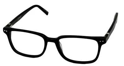 Armação de óculos masculina retangular de plástico preta Jones New York, J525 51mm - Imagem 1 de 4