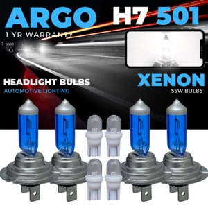 H7 55w Headlight Bulbs Xenon Super White Bright T10 Side Light Led Car Bulb 4x - Picture 1 of 18