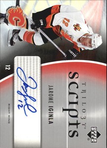 2006-07 Upper Deck Trilogy Scripts #TSJI Jarome Iginla SP Autograph 