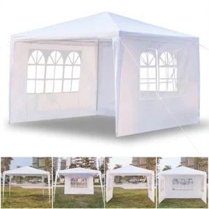 Tienda de campaña portátil al aire libre de tres lados 3x3 m para boda fiesta impermeable toldo parasol - Imagen 1 de 10