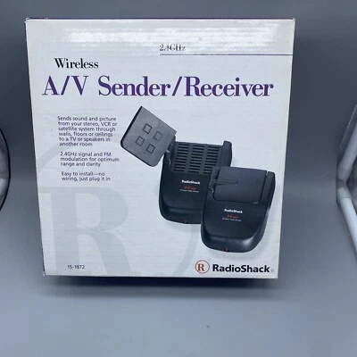 NOB Radio Shack 2.4 GHZ Wireless Audio Video A/V  Sender / Receiver 15-1972 - Image 1 of 4