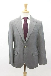 NWT $3595 Brunello Cucinelli Men's Herringbone Sport Coat With Logo Buttons A211 - Picture 1 of 9