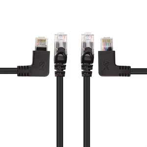 Cable Matters 10Gbps Combo-Pack 90 Degree Cat 6, Cat6 Right Angle Ethernet \ - Afbeelding 1 van 12