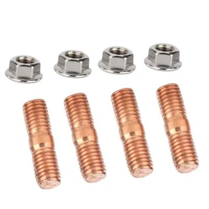 Nuevo 4 piezas M10 x 1.50 Roscado Turbo Tachuelas Kit Brida Tuercas Alta Resistencia T3 T4 T6 - Imagen 1 de 12
